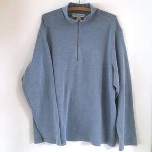 Banana Republic Men's Cotton Half Zip Sweater